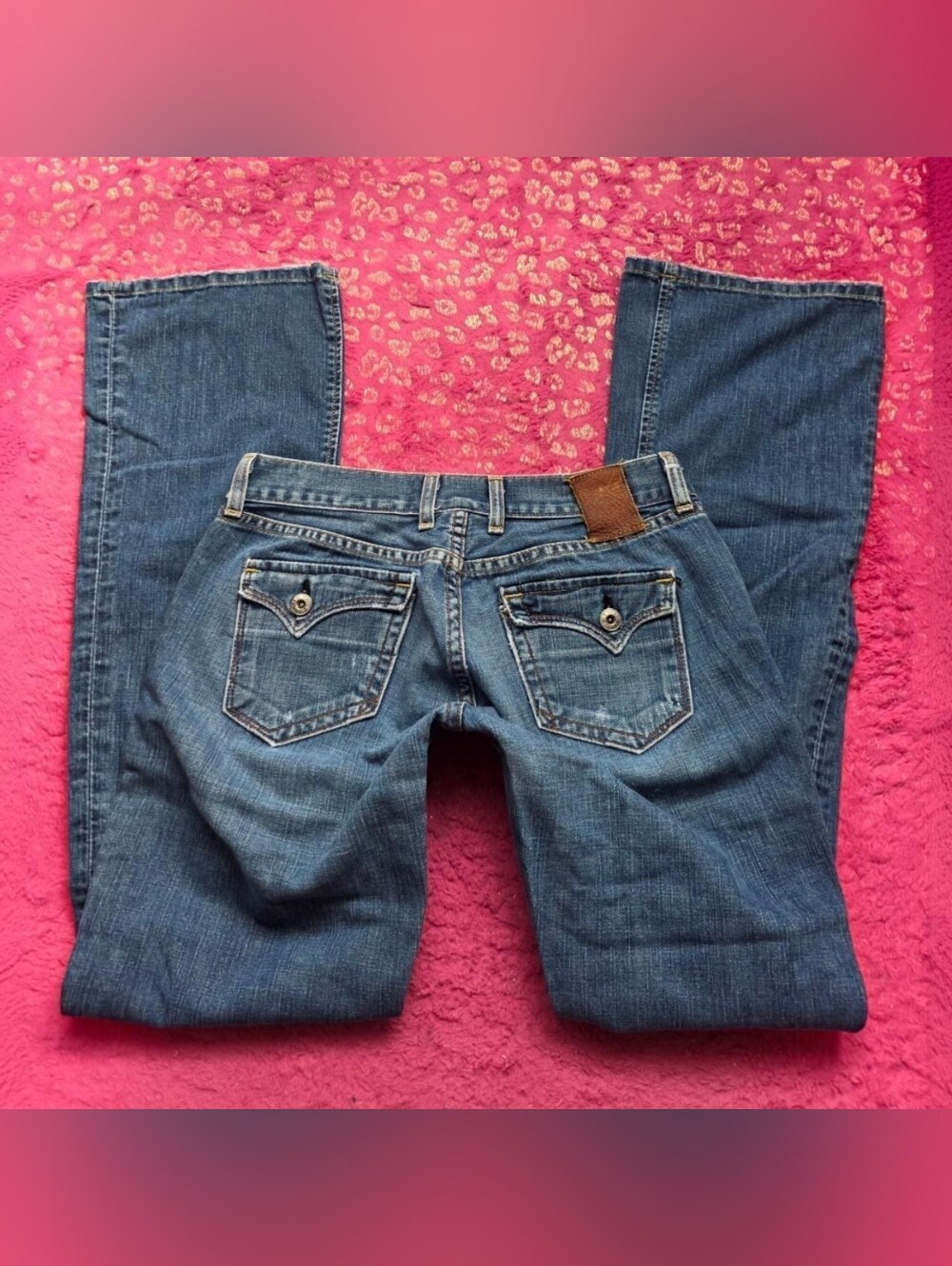 2000s Lucky Brand low rise blue bootcut jeans Size 2